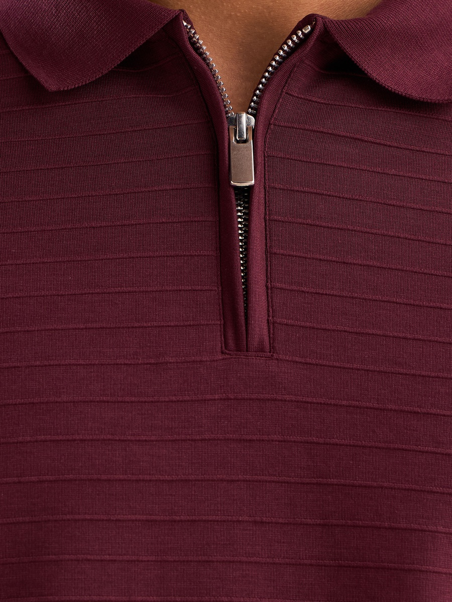 Textured Polo T-Shirt
