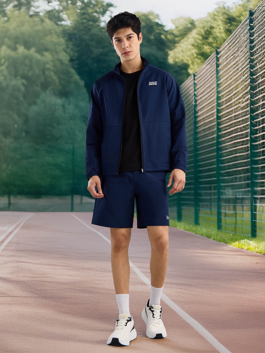 Textured Shorts with Pockets