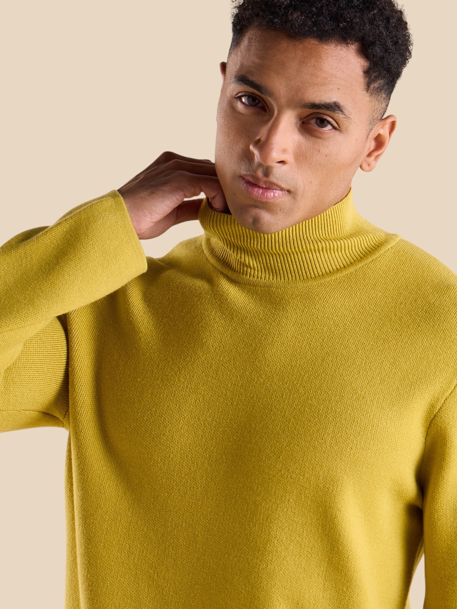 Plain High Neck Sweater
