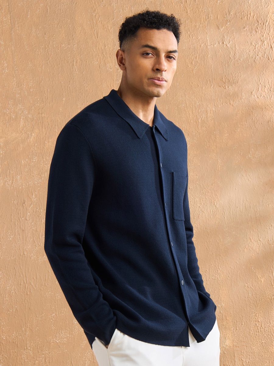 Regular Fit Flat Knit Shirt
