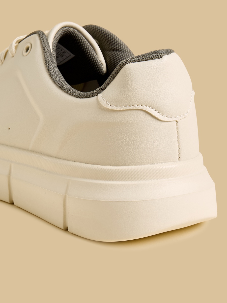 Plain Lace-Up Sneakers