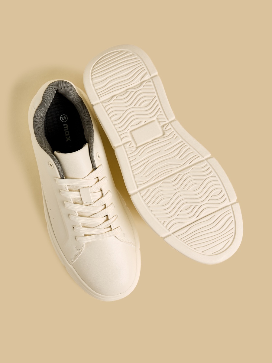 Plain Lace-Up Sneakers