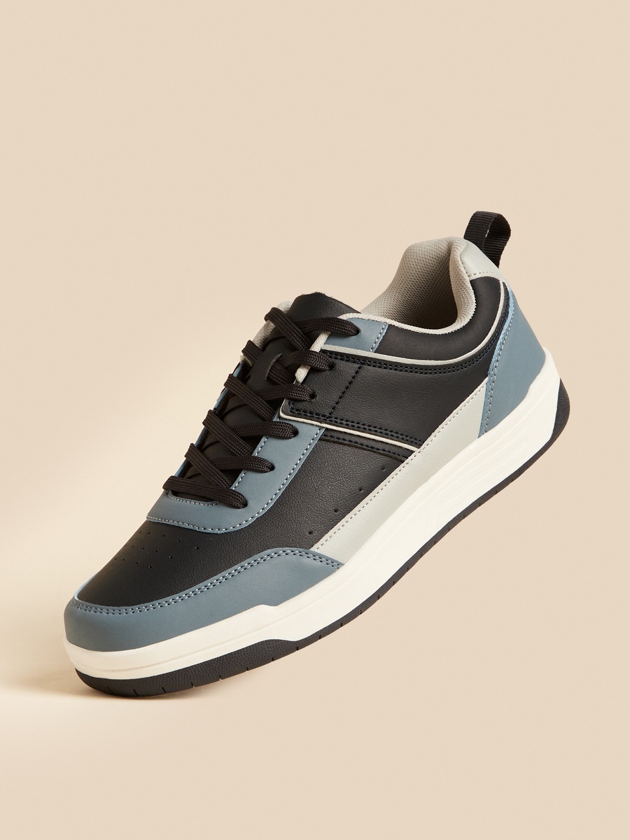 Panelled Lace-Up Shoes