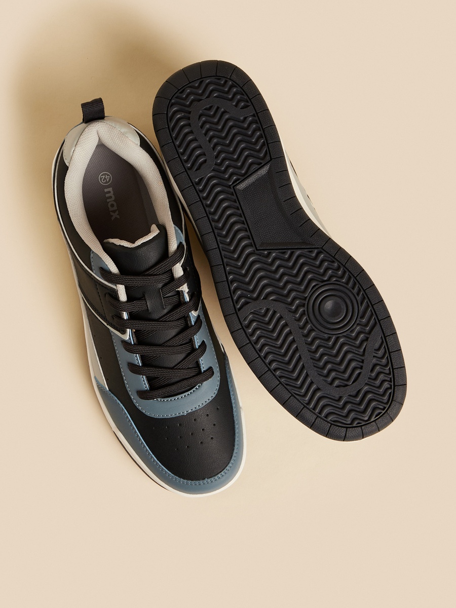 Panelled Lace-Up Shoes
