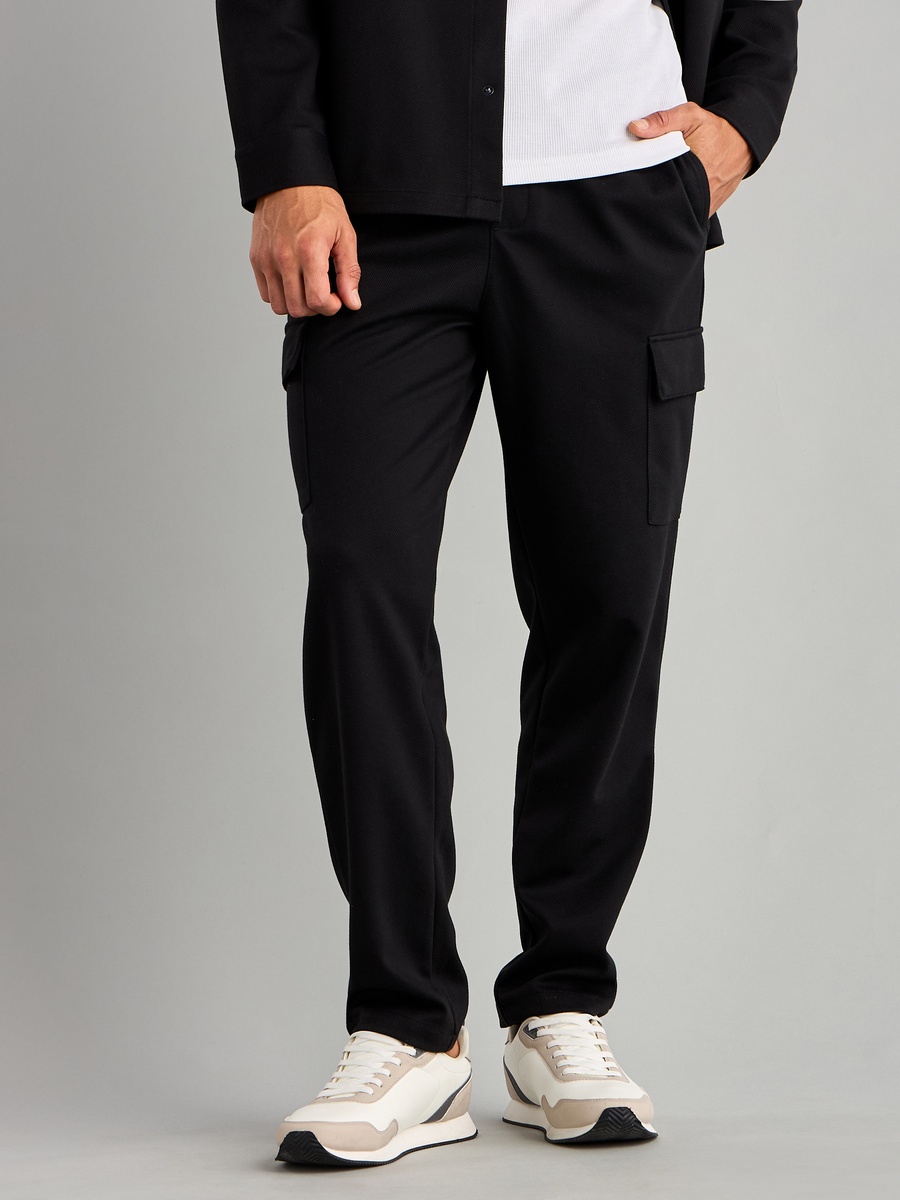 Plain Twill Pull On Cargo Pants