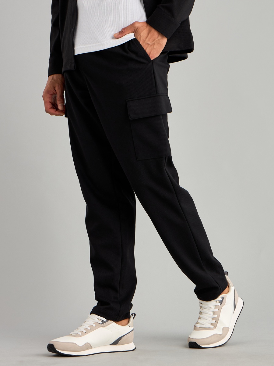 Plain Twill Pull On Cargo Pants