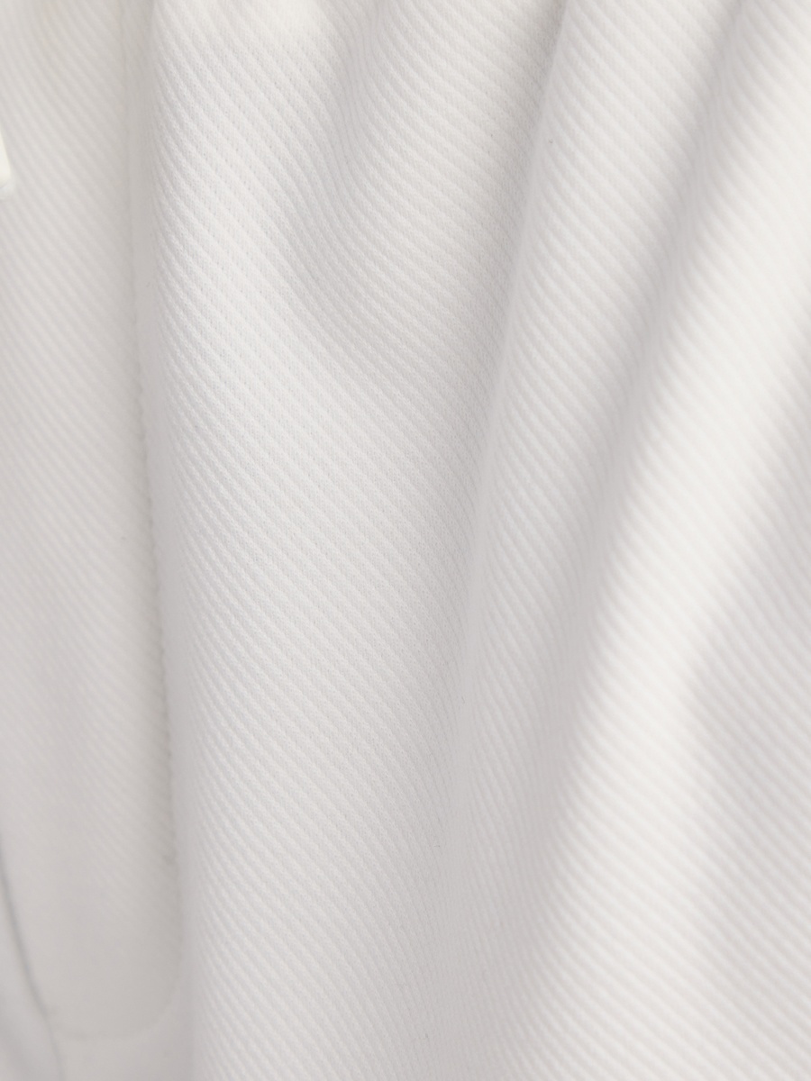 Textured Twill Pants with Drawstring Closure