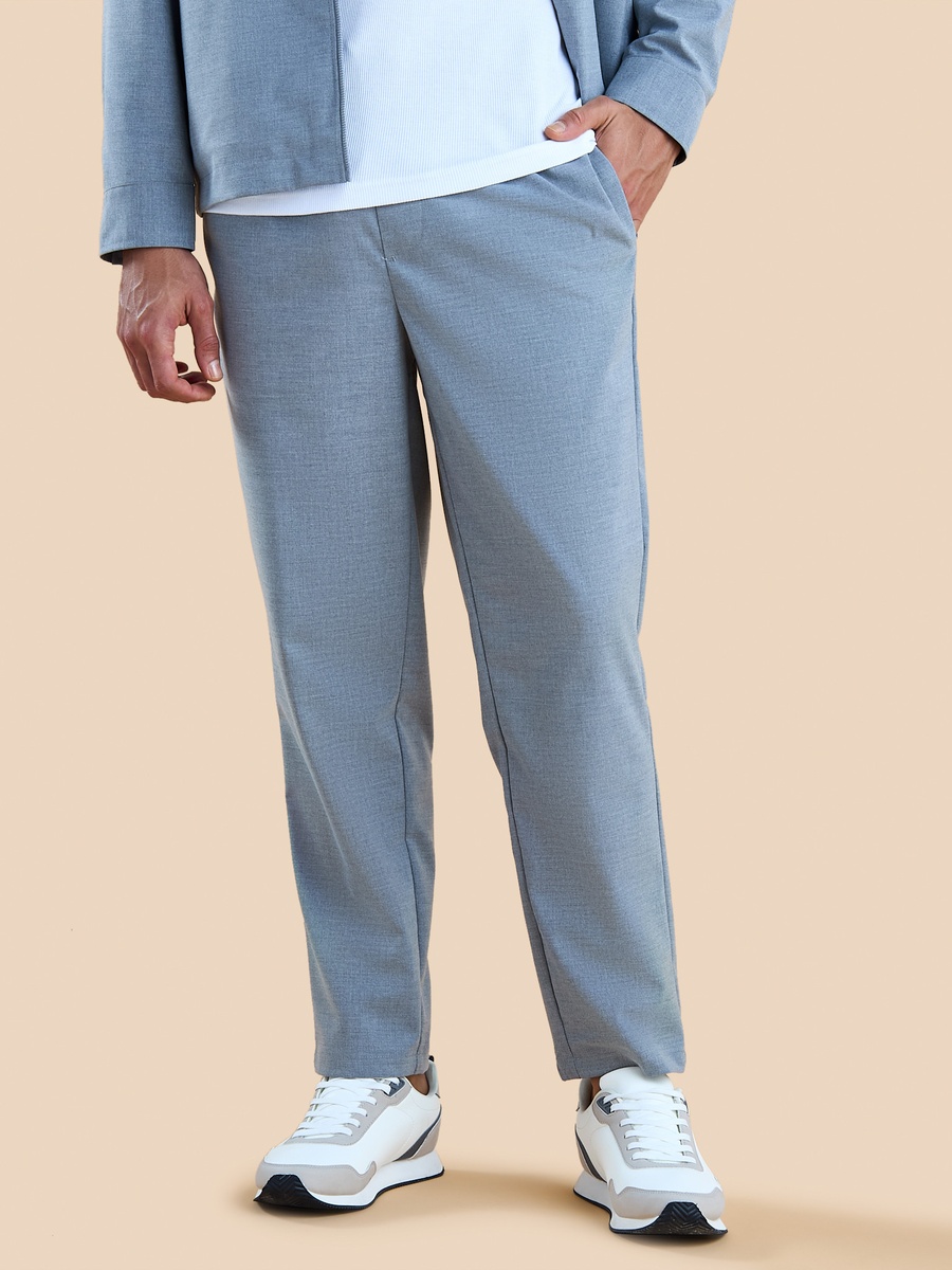 Plain Pants with Elasticated Waistband