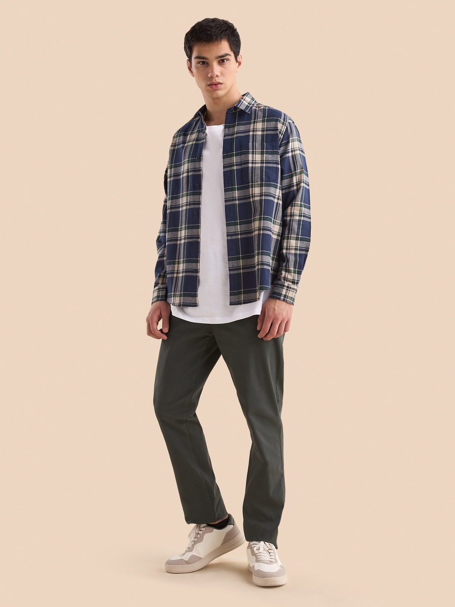 Checked Slim Fit Shirt