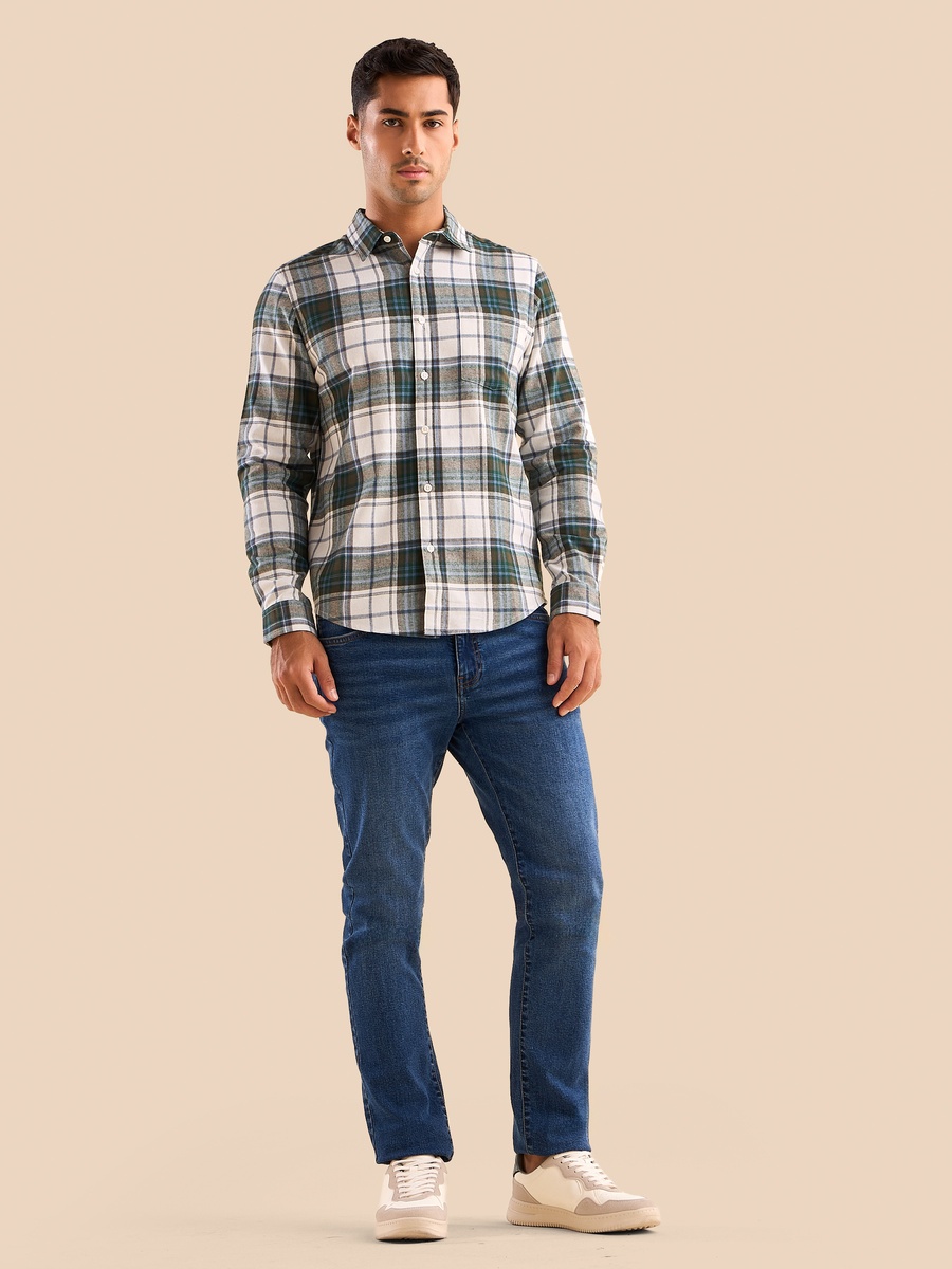 Checked Slim Fit Shirt