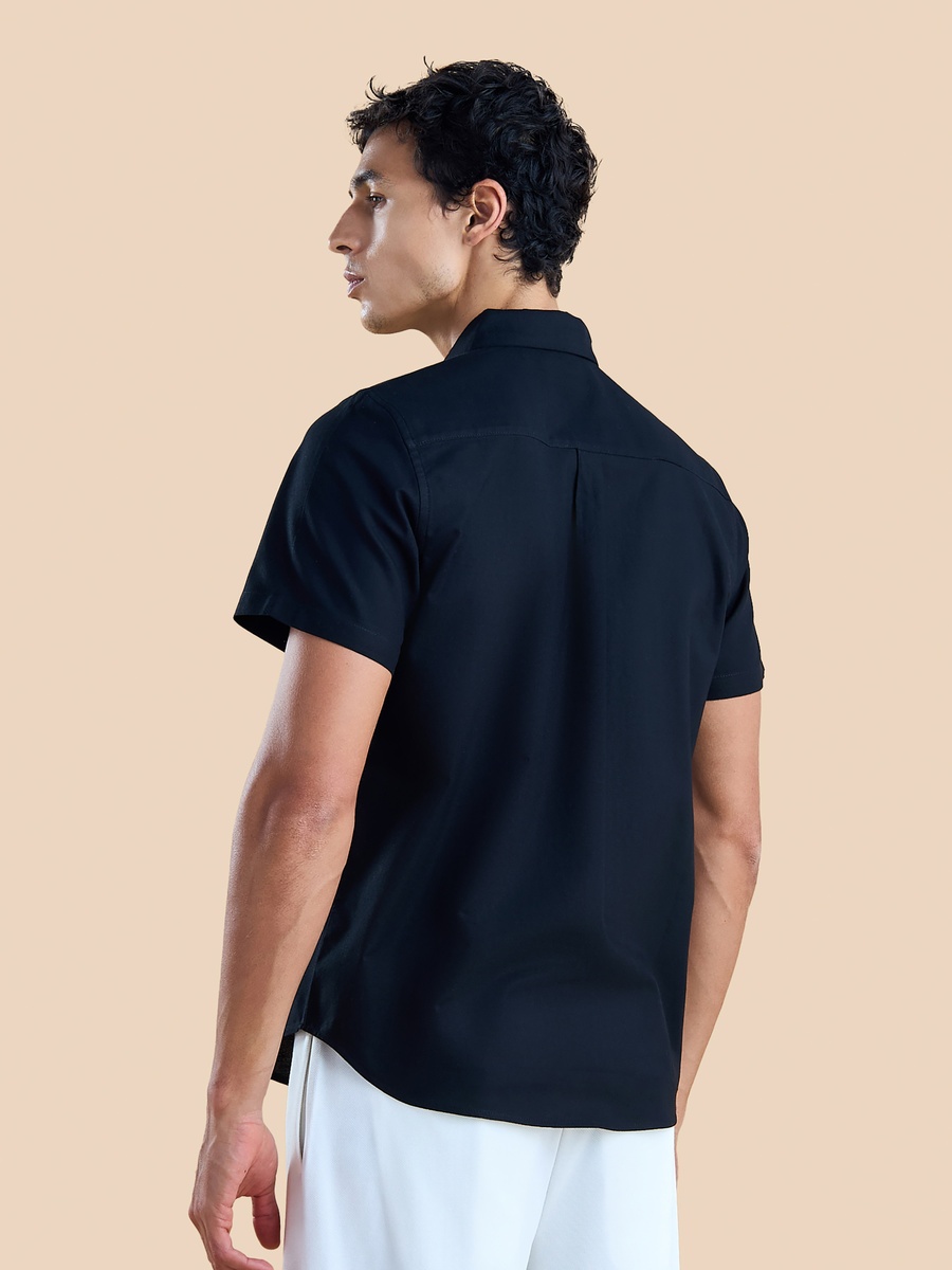 Plain Oxford Shirt with Chest Pocket