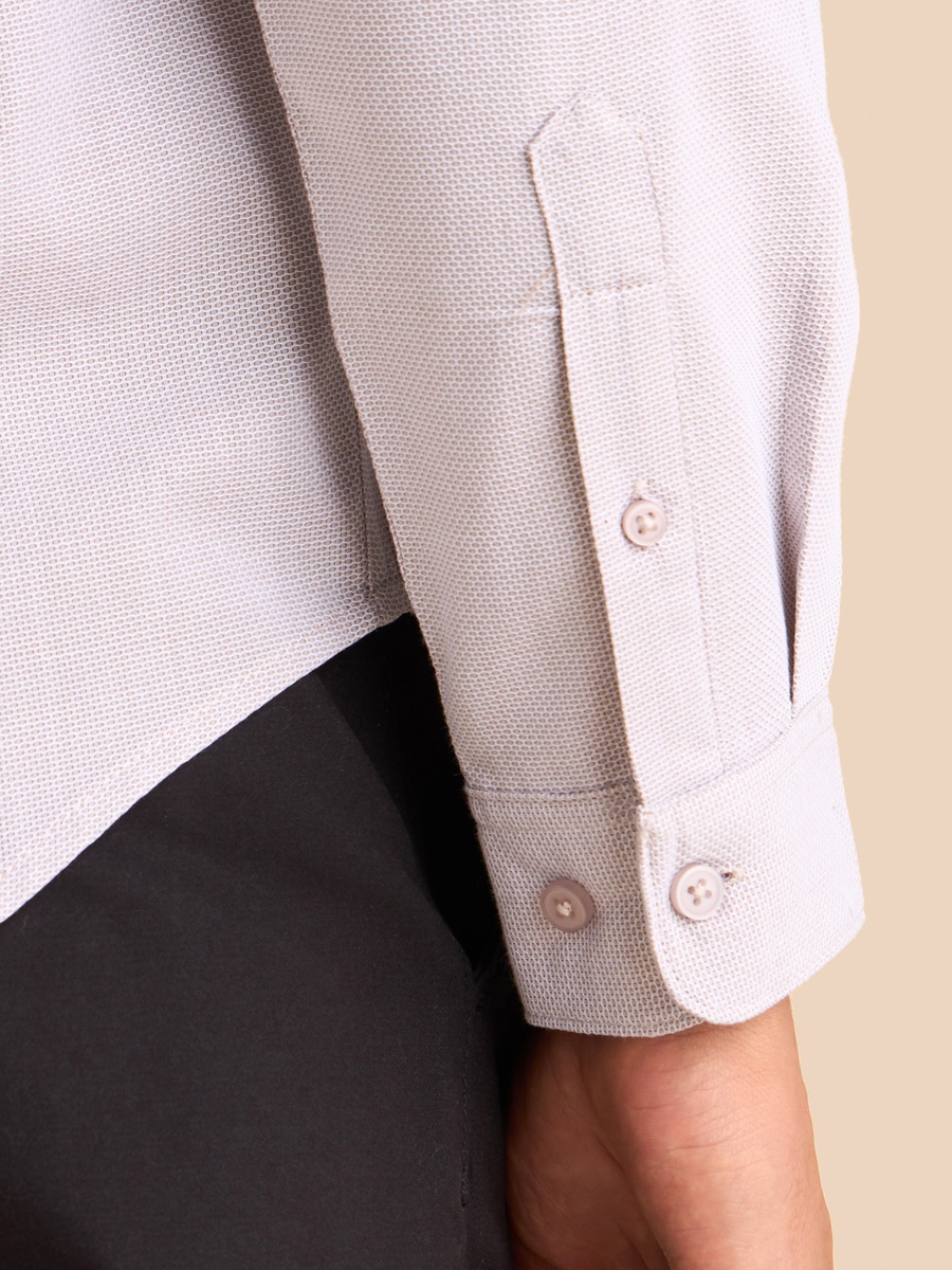 Textured Dobby Shirt with Chest Pocket