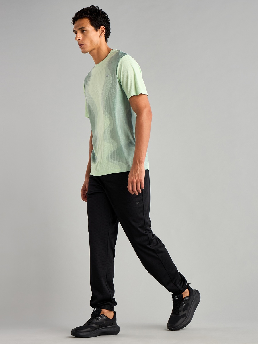 Mesh Textured Joggers with Pockets
