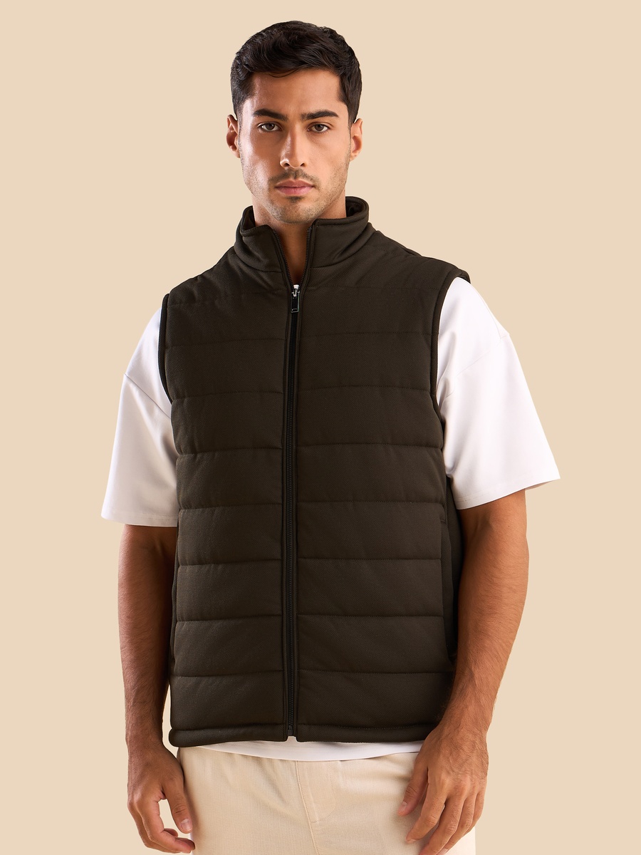 Sleeveless Quilted Jacket