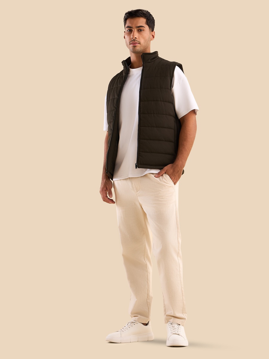 Sleeveless Quilted Jacket