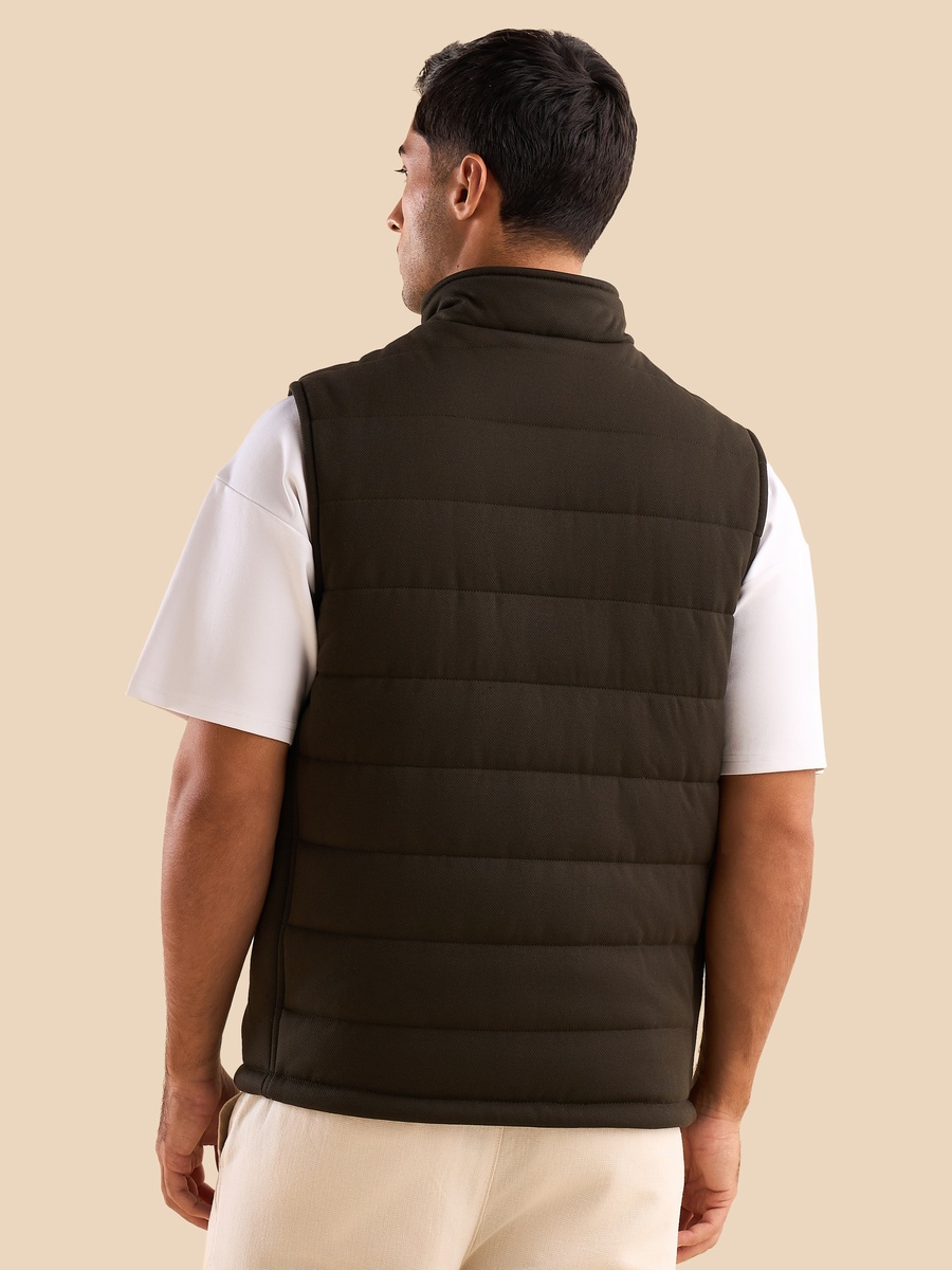 Sleeveless Quilted Jacket