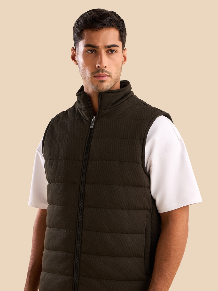 Sleeveless Quilted Jacket