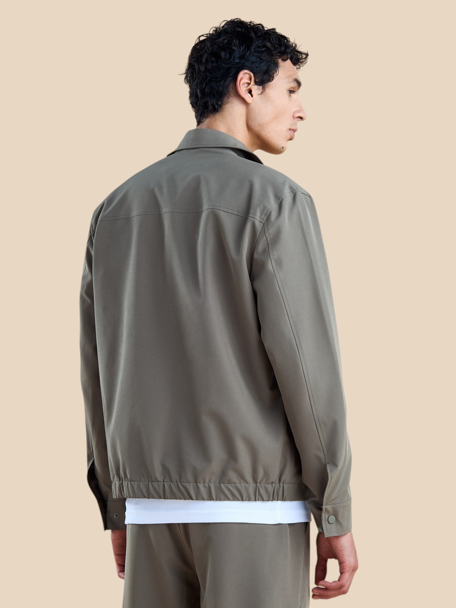 Plain Zip Through Jacket