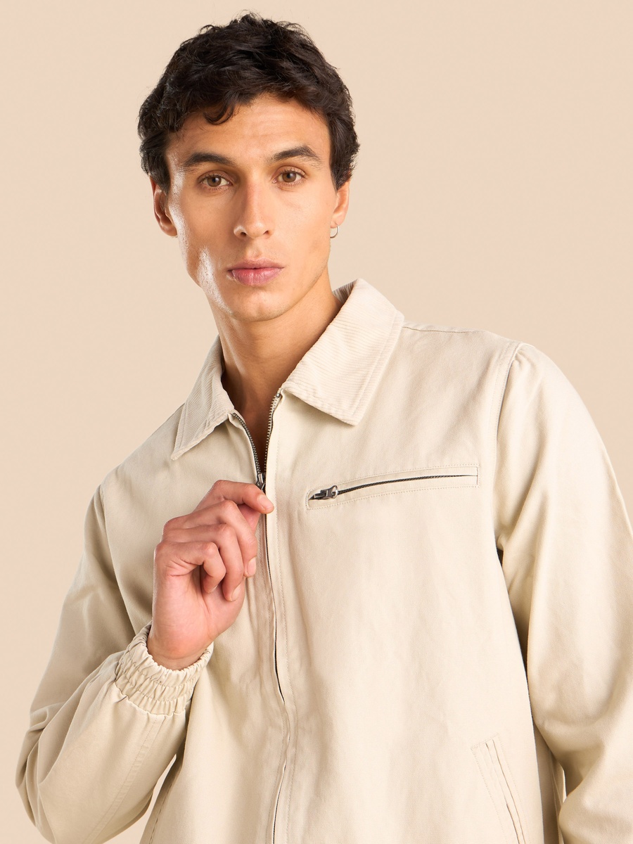 Collared Canvas Jacket
