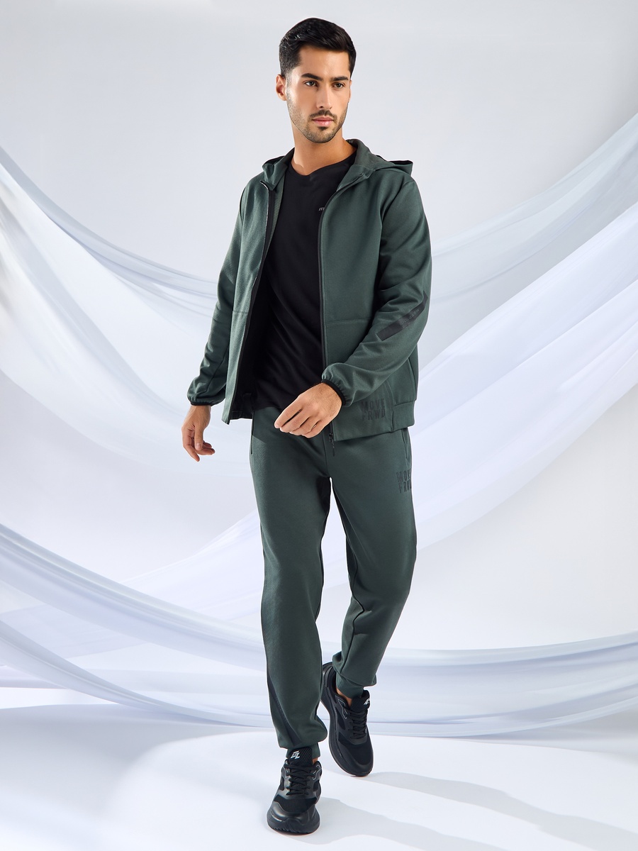 Kangaroo Pocket Zip Through Hoodie