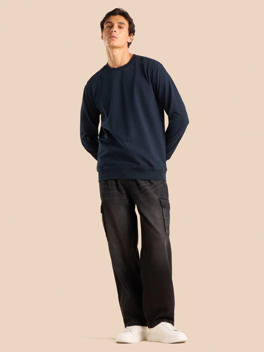 Textured Ottoman Sweatshirt