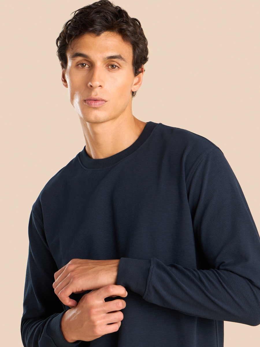 Textured Ottoman Sweatshirt