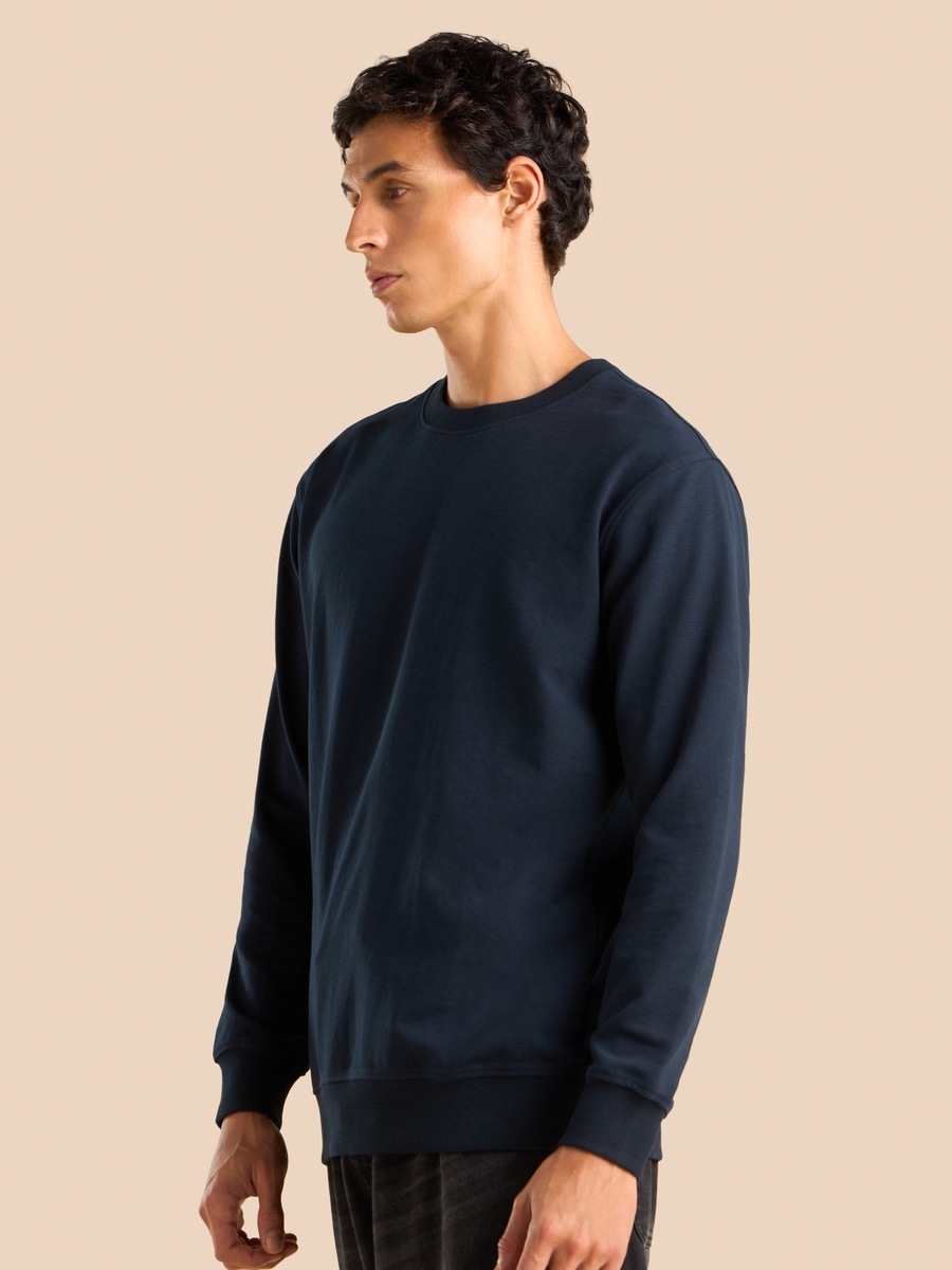Textured Ottoman Sweatshirt