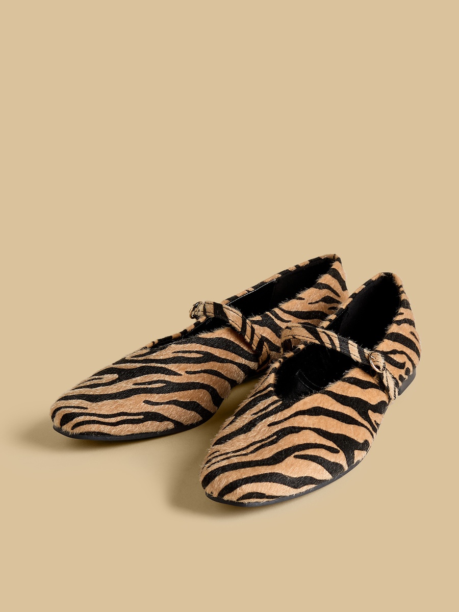 Animal Print Ballerina Shoes