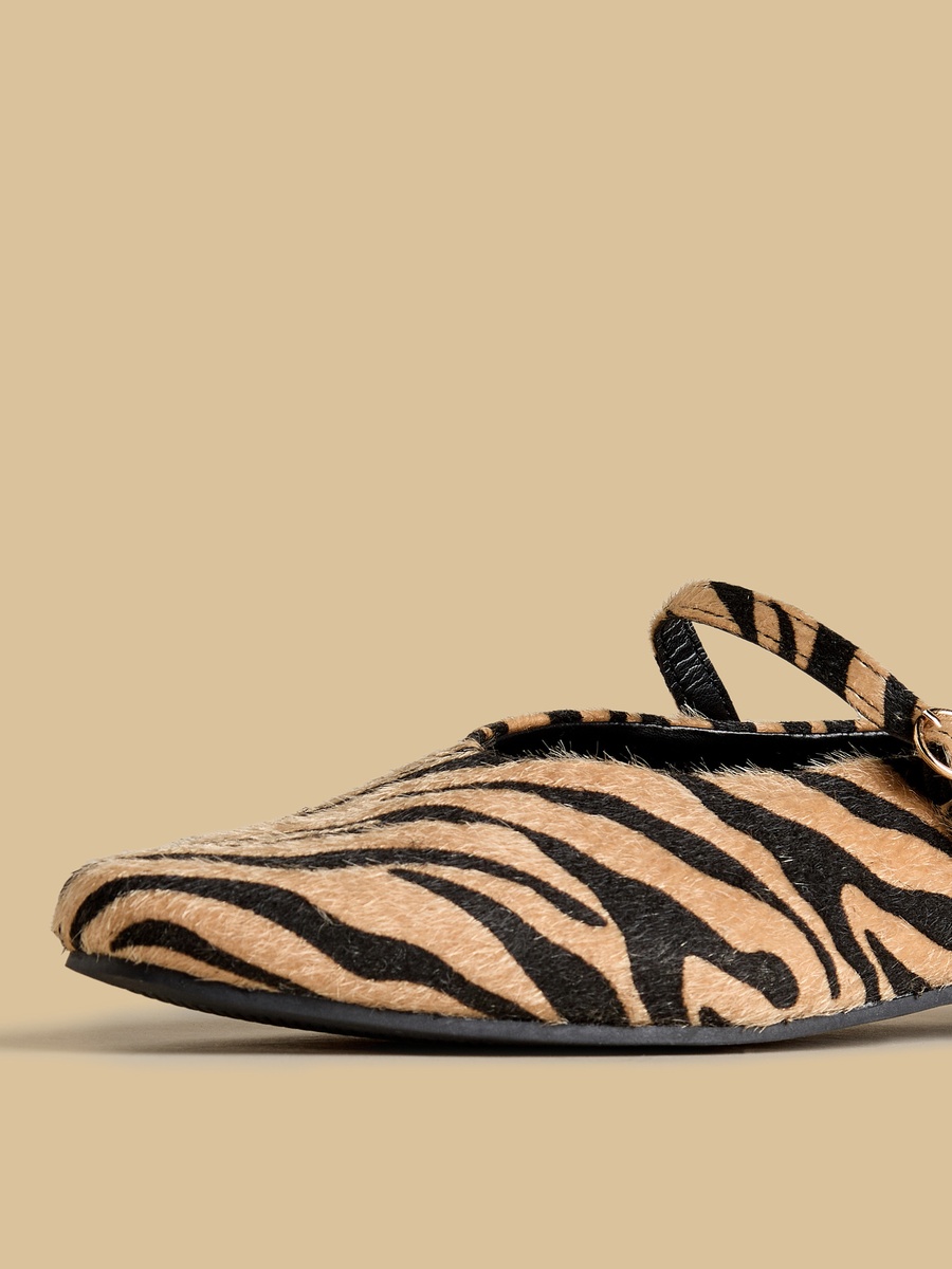Animal Print Ballerina Shoes