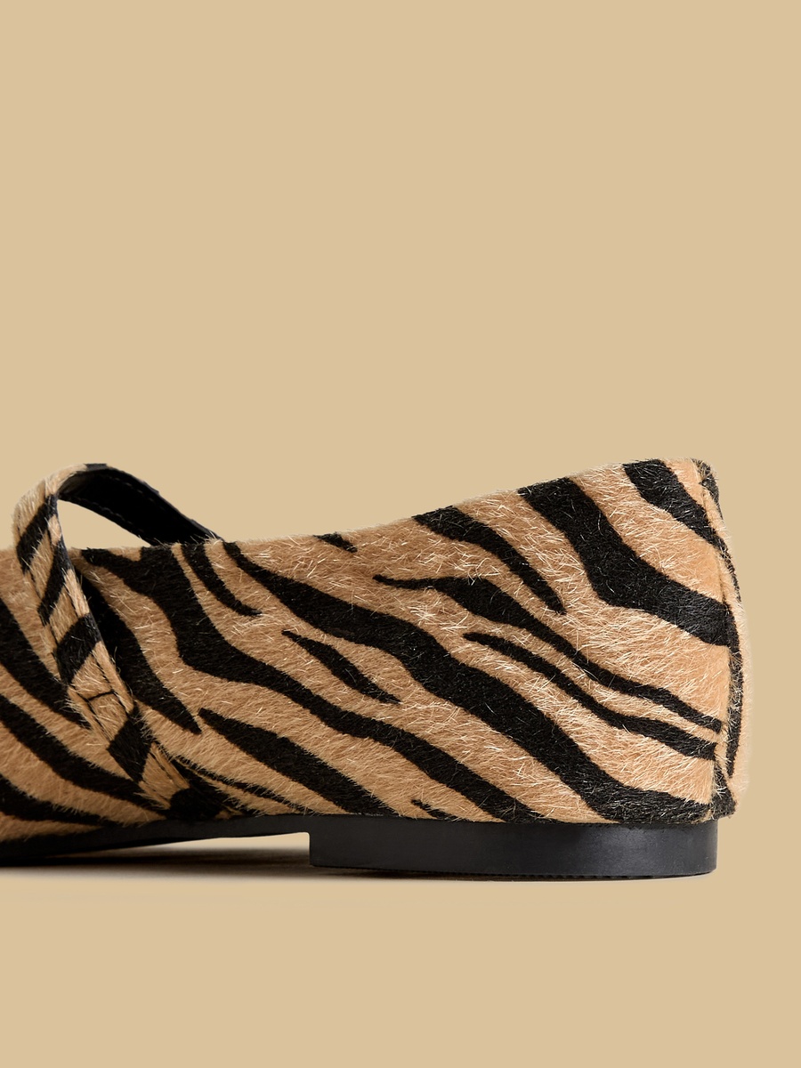 Animal Print Ballerina Shoes