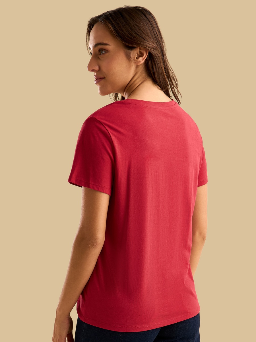 Red Holiday Printed Short Sleeve T-Shirt