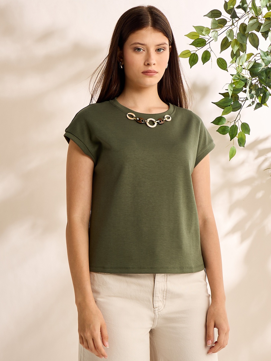 Chain Accent T-Shirt