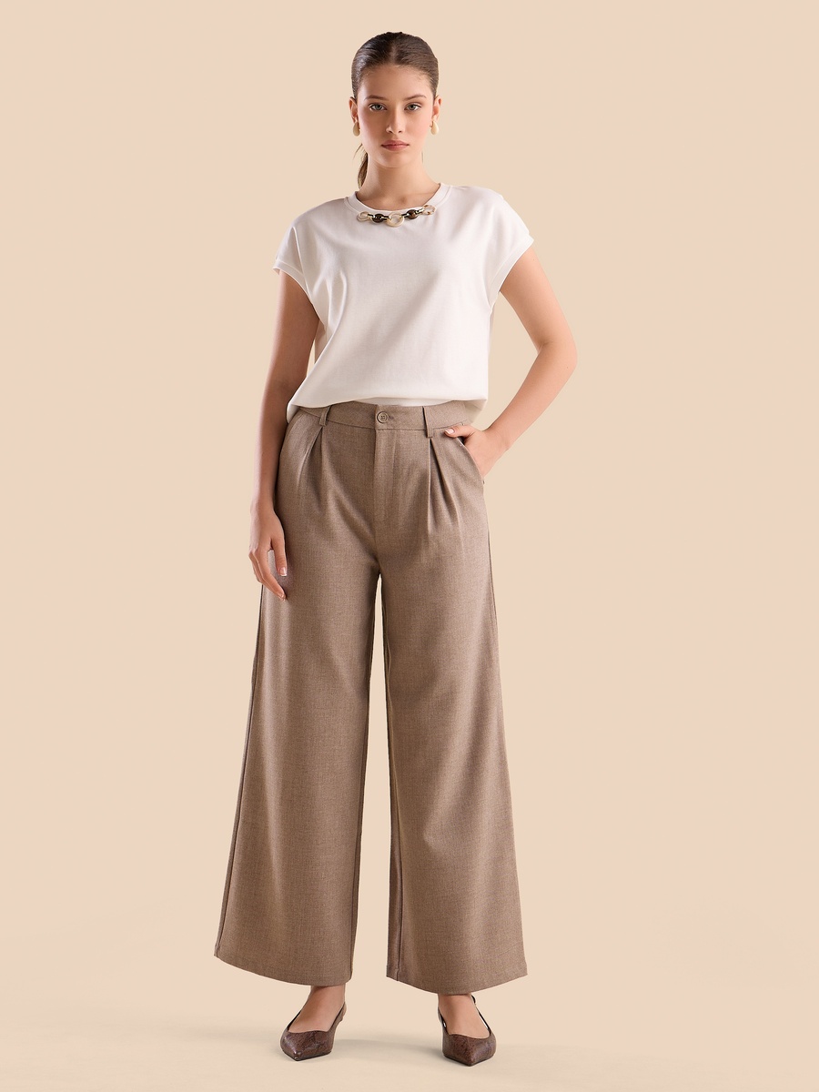 Chain Accent Top with Extended Sleeves