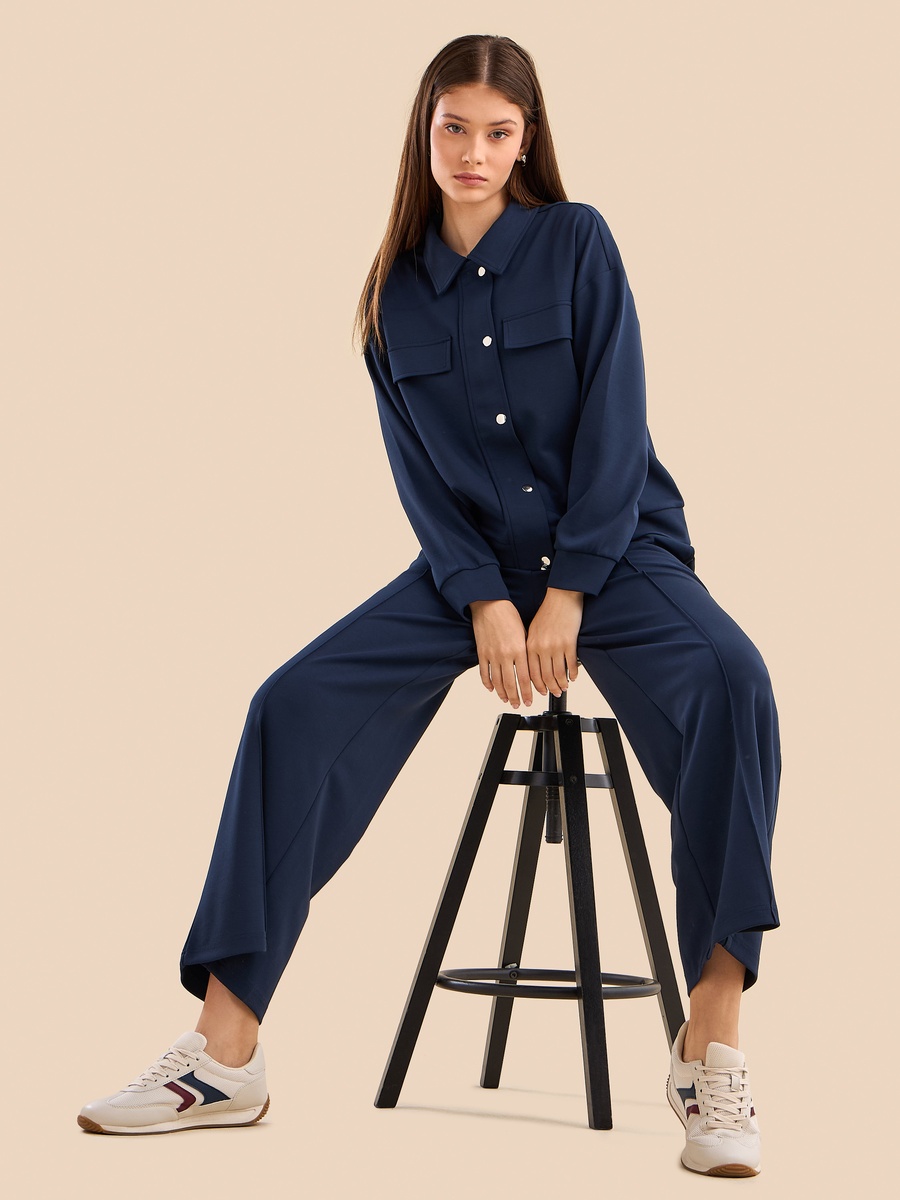 Plain Zip Through Modal Jacket