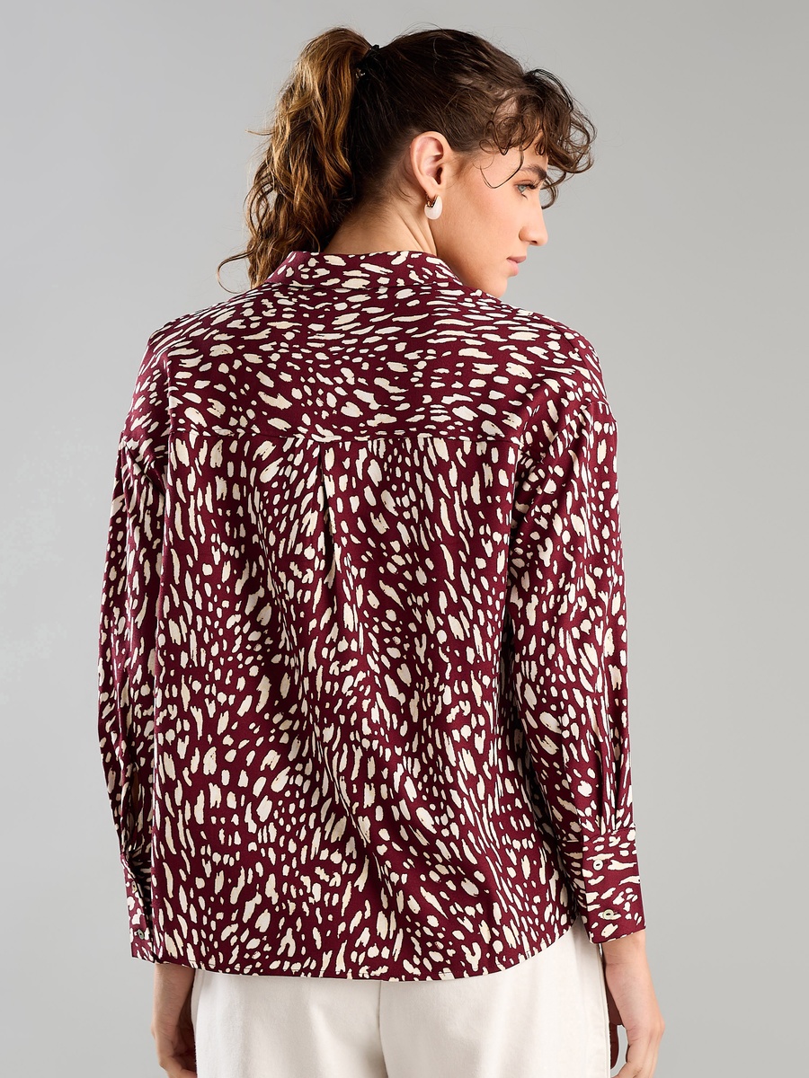 Printed Crepe Shirt