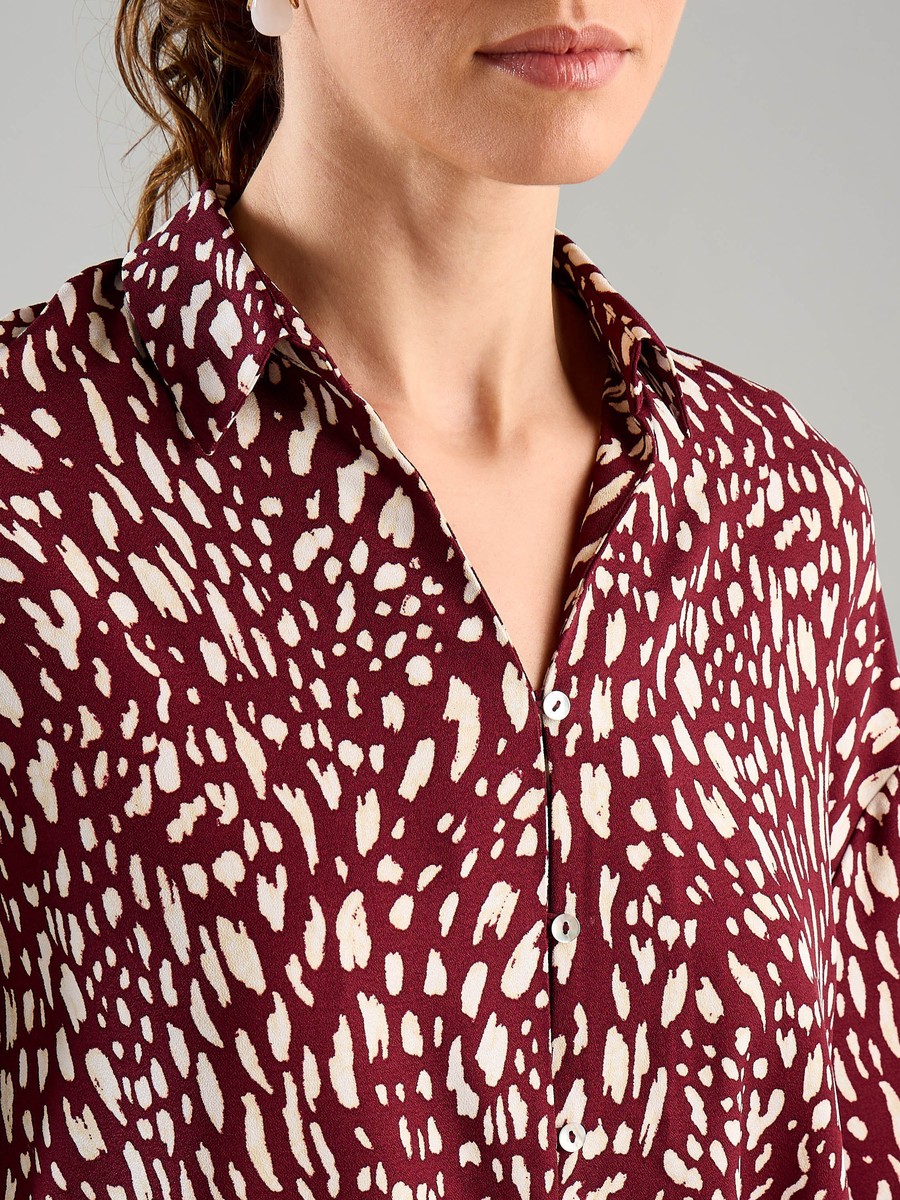Printed Crepe Shirt