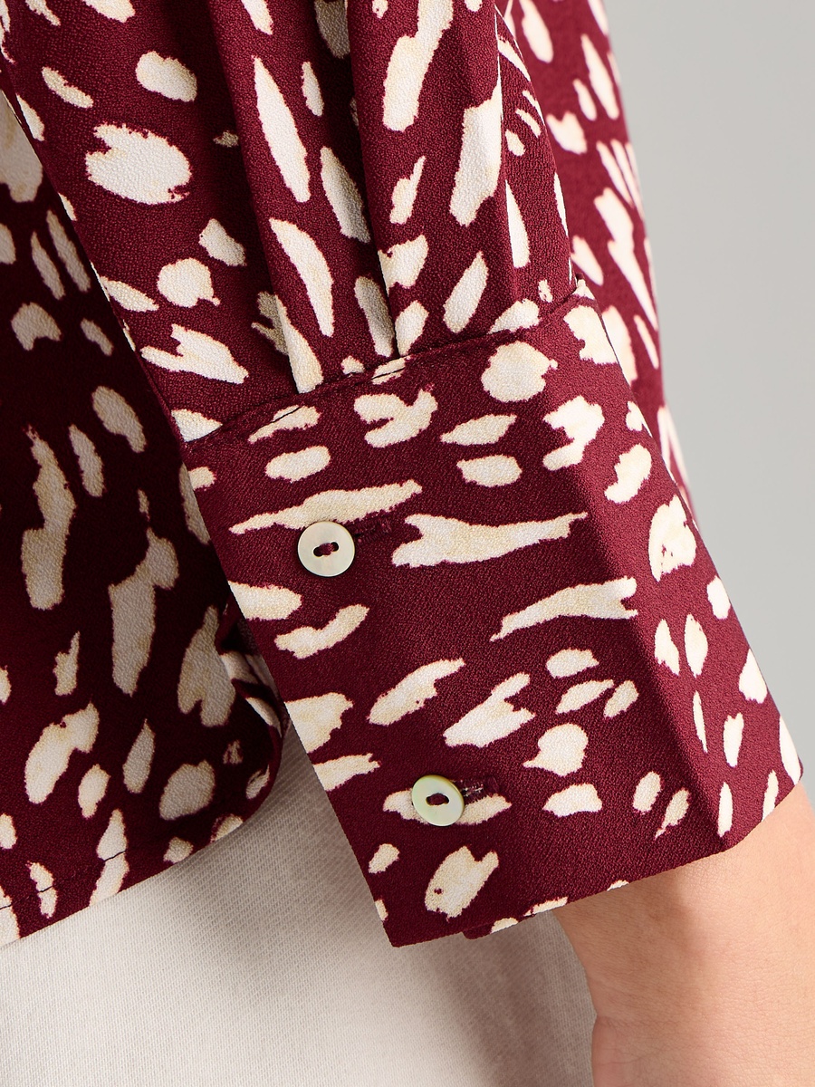 Printed Crepe Shirt