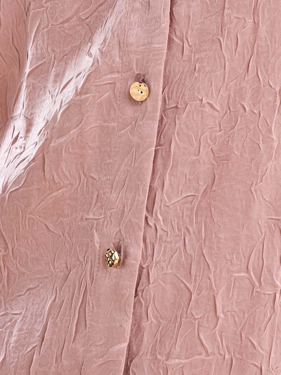 Textured Oversized Satin Shirt