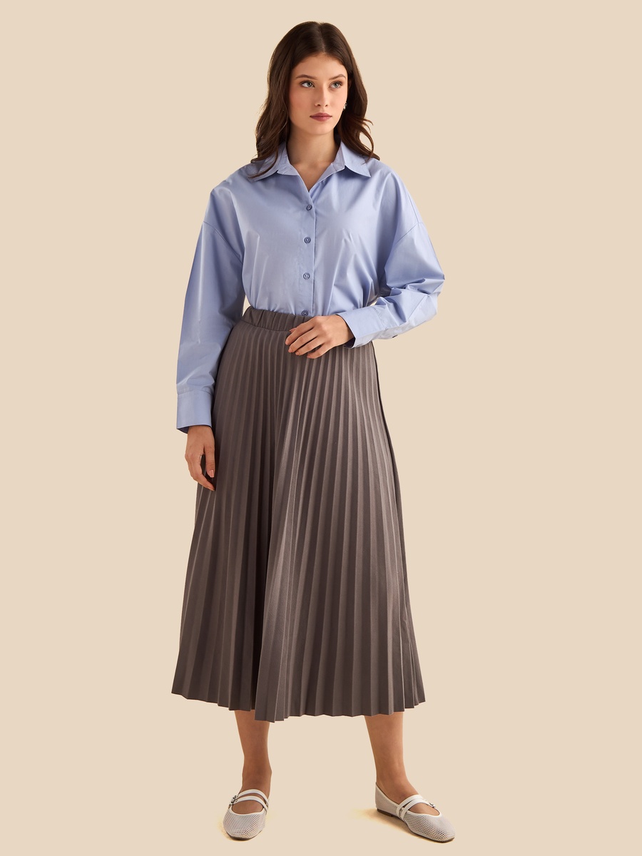 Plain Oversized Poplin Shirt