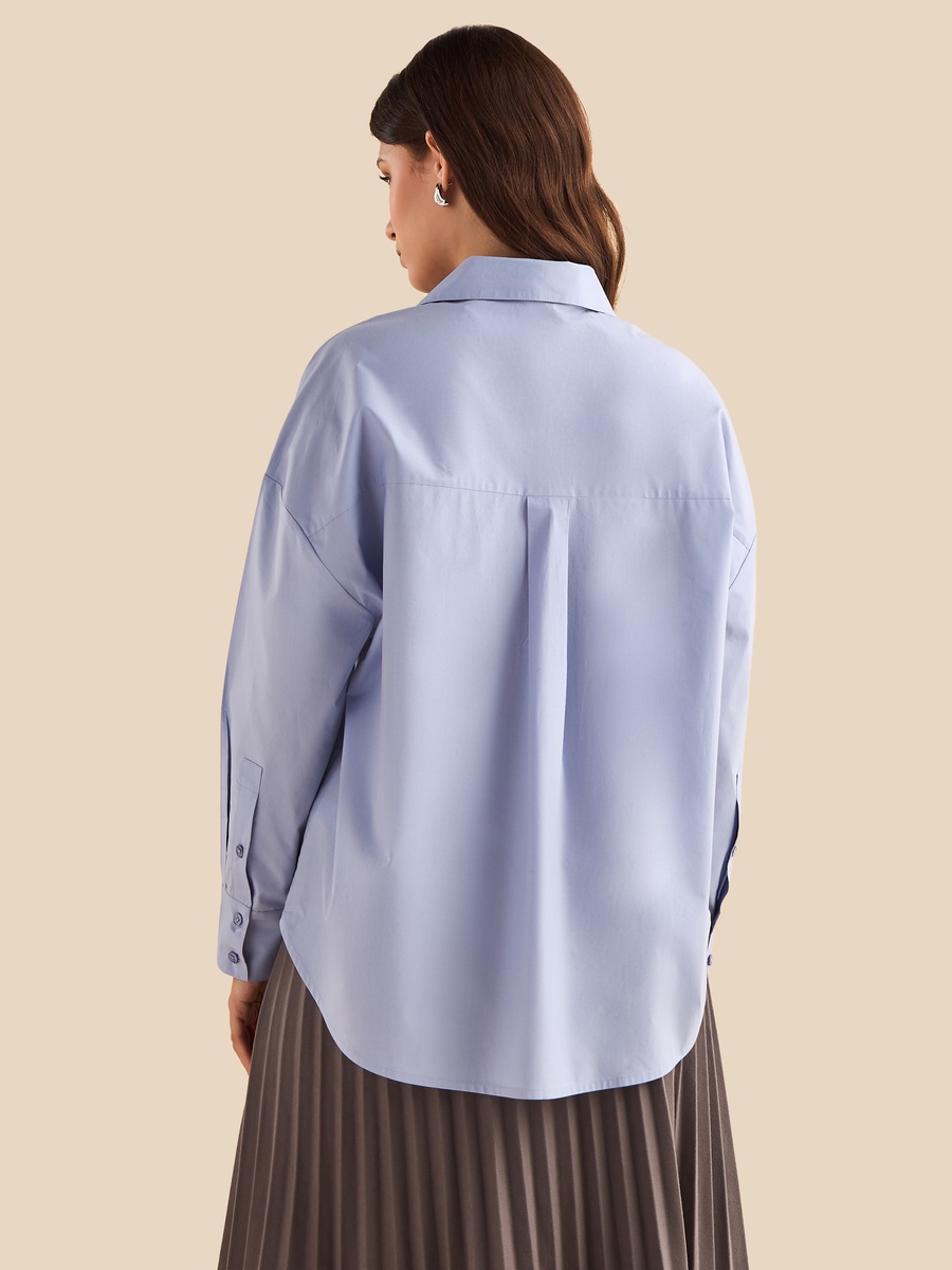 Plain Oversized Poplin Shirt
