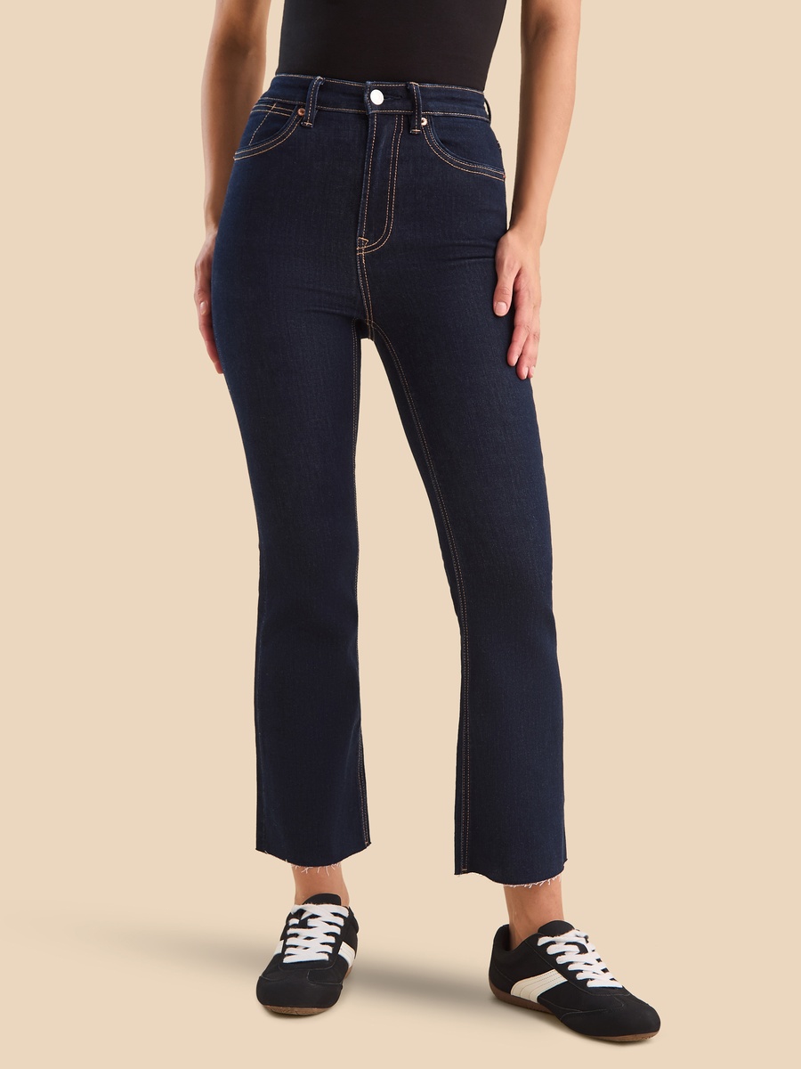 Plain Flared Leg Jeans