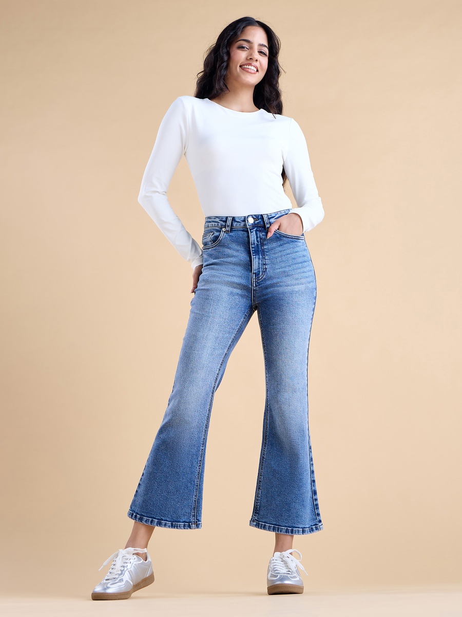 Plain Flared Jeans