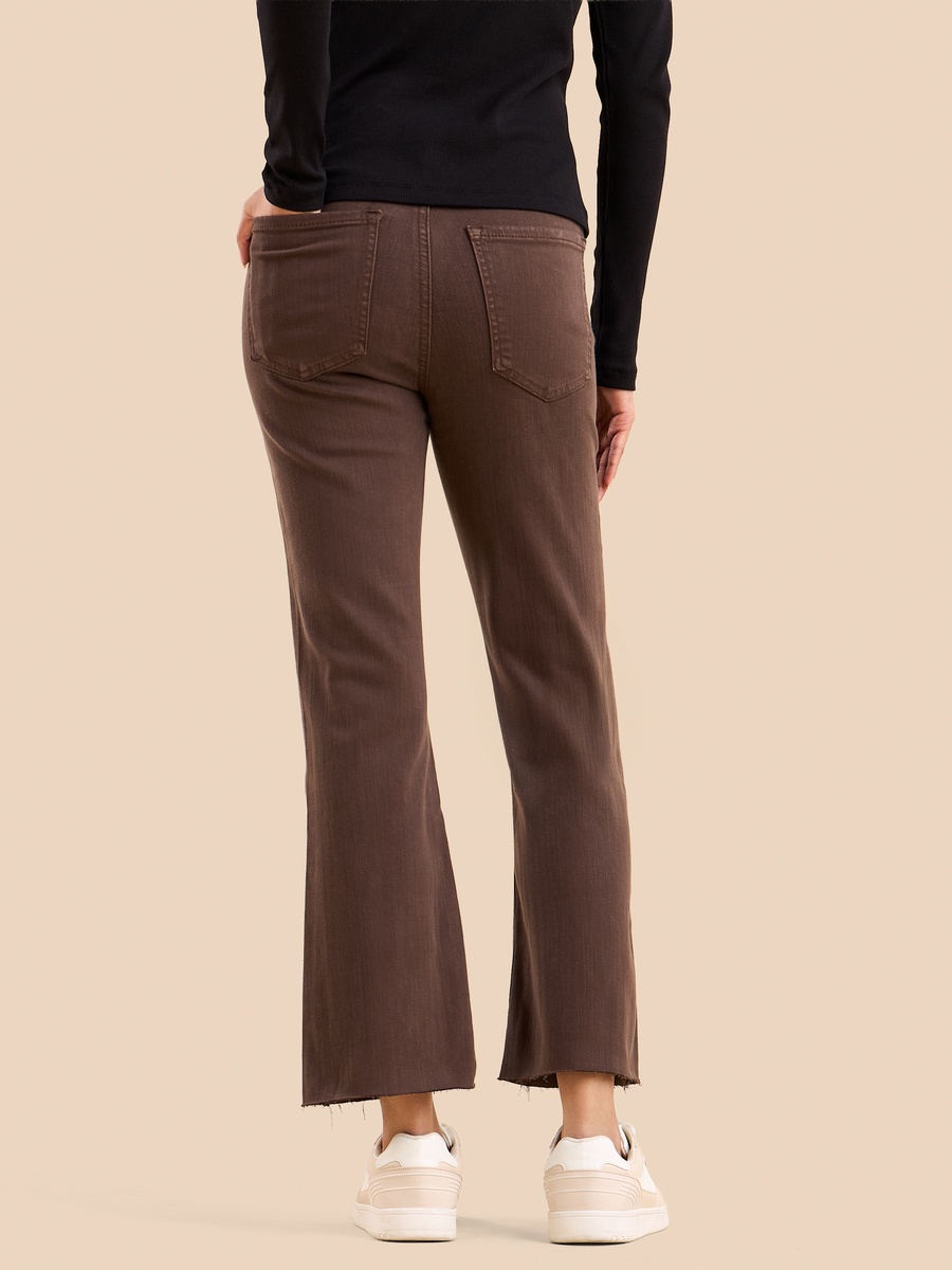 Plain Flared Leg Jeans