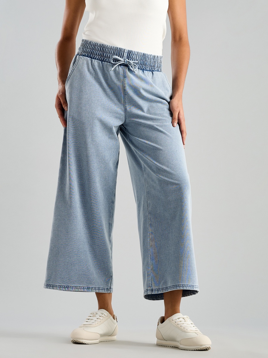 High-Rise Culottes with Pockets
