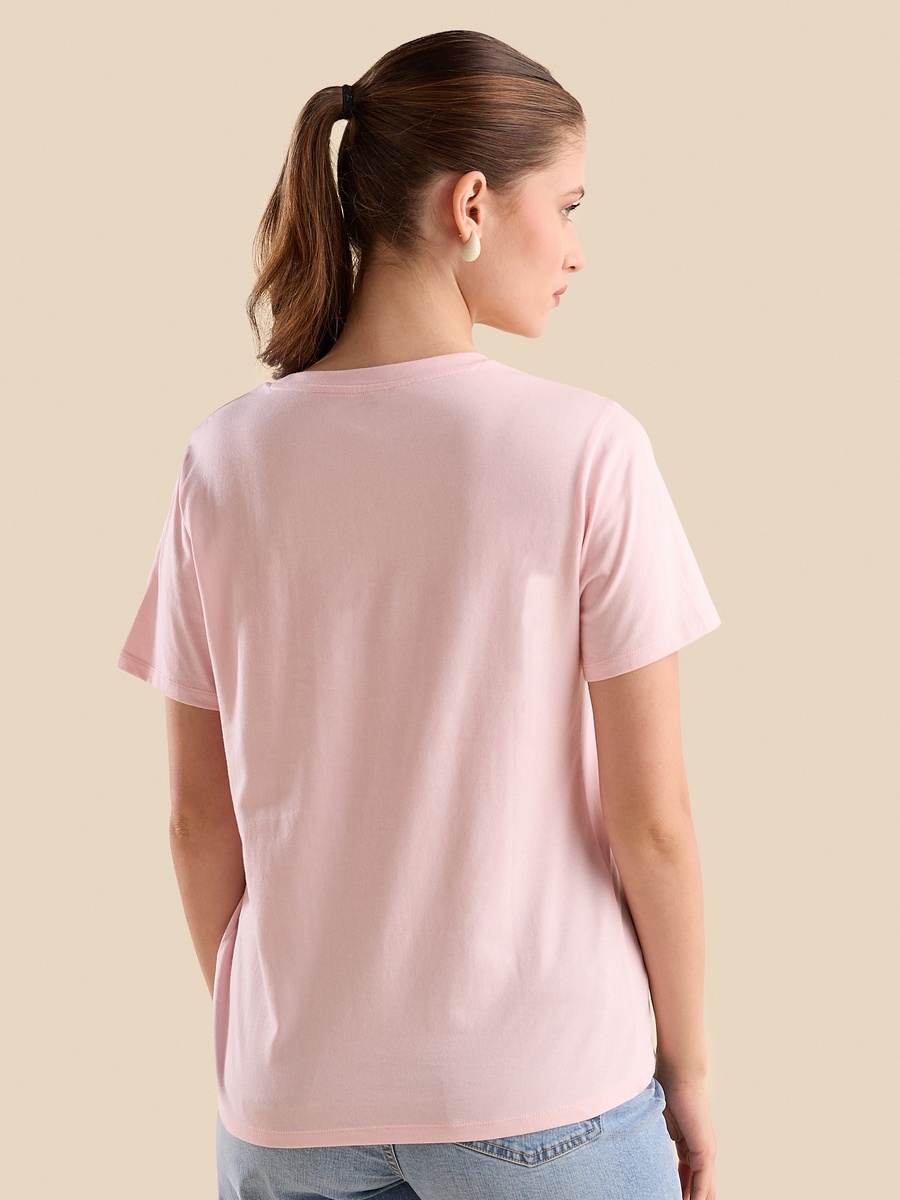 Slogan Heart Print T-Shirt
