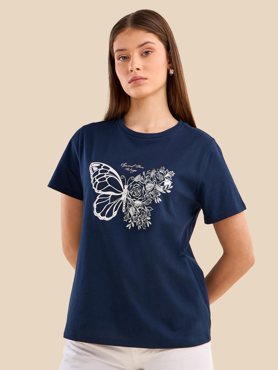 Butterfly Print T-Shirt