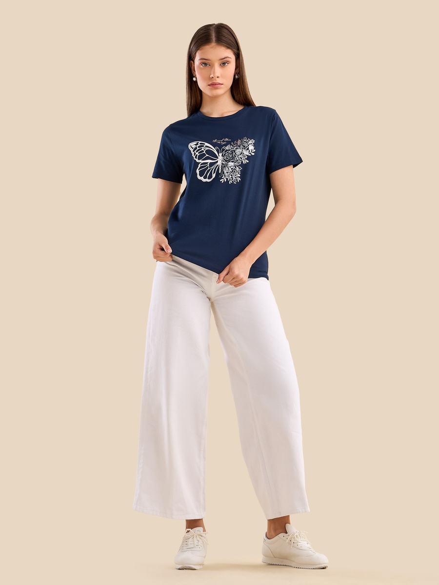 Butterfly Print T-Shirt