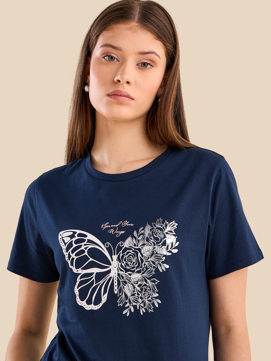 Butterfly Print T-Shirt