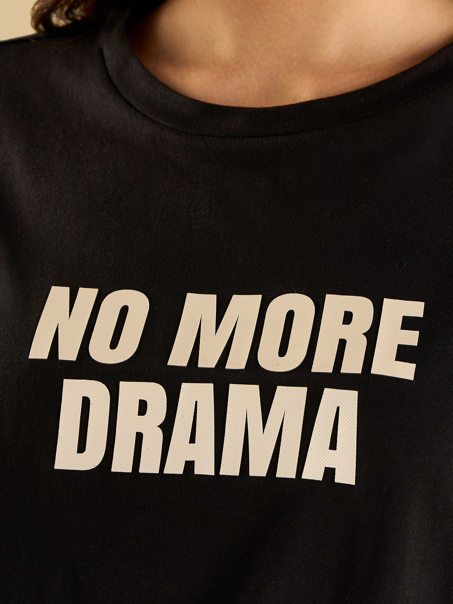 Slogan Print T-Shirt