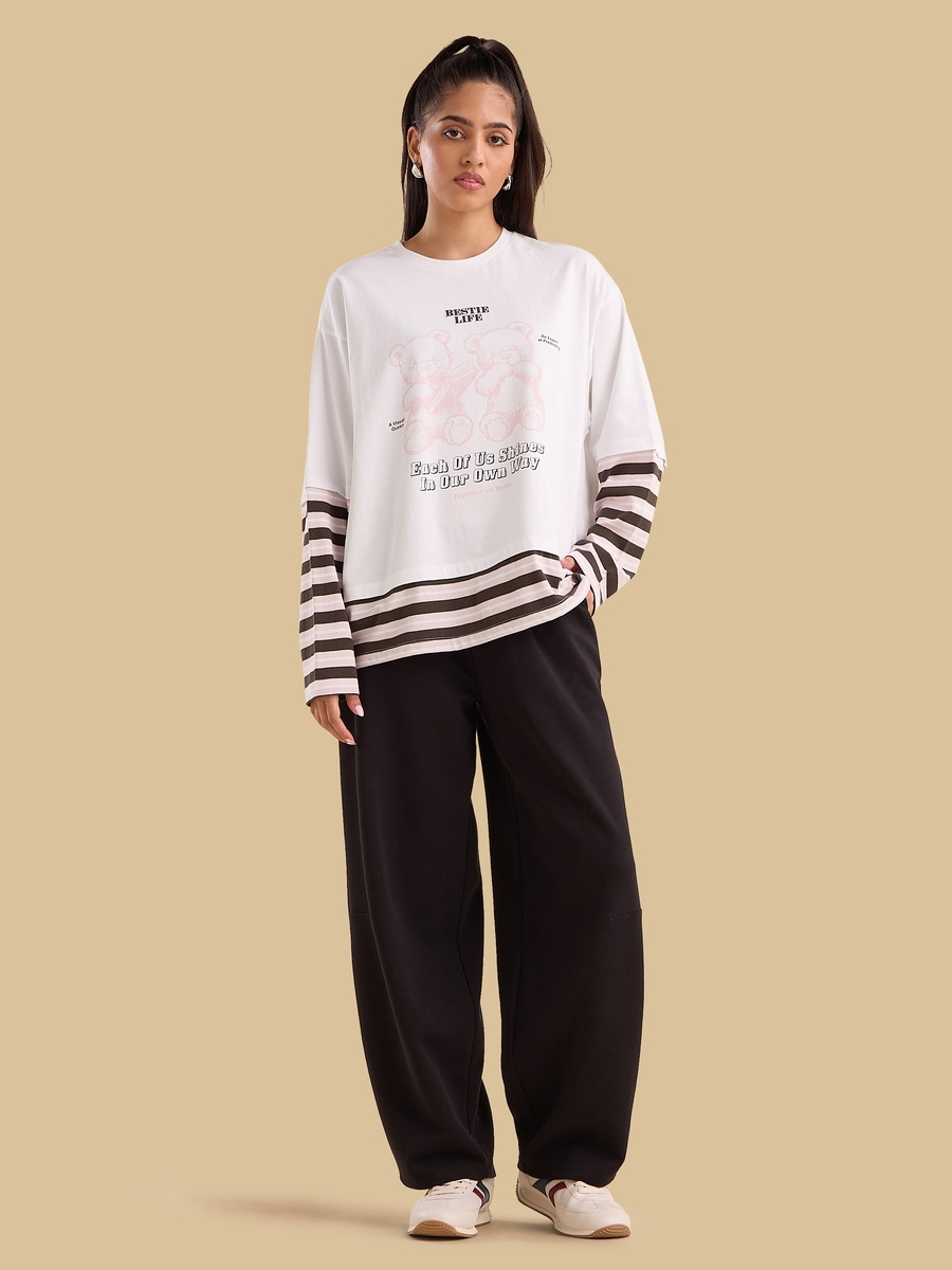 Printed Twofer T-Shirt